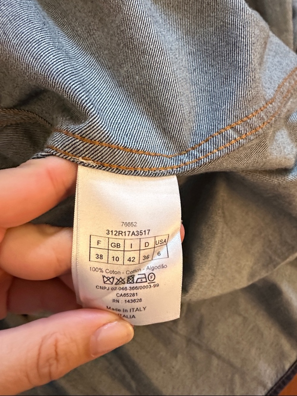 Christian Dior Paris Runway Denim Dress, Size 6 - Picture 7 of 7